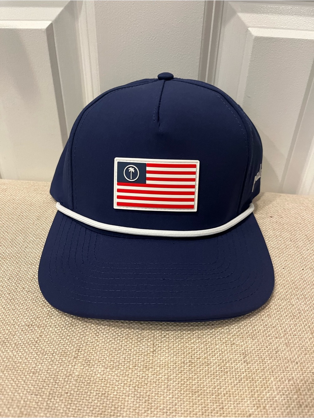 NWT PALM GOLF MEN'S PERFORMANCE SNAPBACK HAT- NAVY